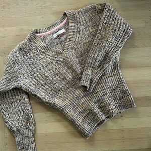 Pilcro for Anthropologie sweater with fitted waist